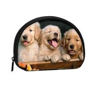 Petit Sac de Rangement pour Serviettes hygiéniques et Maquillage, imprimé Golden Retriever, Porte-Monnaie pour Femme