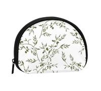 Petit Sac de Rangement pour Serviettes hygiéniques, Motif Branche d'olivier, Nourriture et Boissons, dessiné à la Main, Porte-Monnaie pour Femme