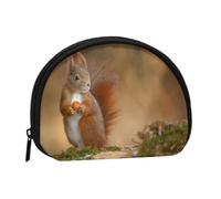 Petit Sac de Rangement pour Serviettes hygiéniques, Motif écureuil Roux et Sciurus, Mignon, pour Maquillage et pièces de Monnaie