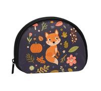 Petit Sac de Rangement pour Serviettes hygiéniques, Motif Renard Mignon d'automne, Porte-Monnaie pour cosmétiques et Femmes