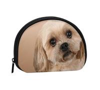 Petit Sac de Rangement pour Serviettes hygiéniques, Porte-Monnaie pour Femme, Motif Chien Shitzu Mignon