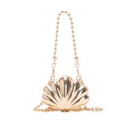 Petit sac de soirée compact pour femme - Petit sac à bandoulière avec chaîne pour ajouter une touche de plaisir à vos tenues, doré, One Size