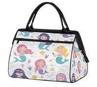 Petit sac de sport à motif sirènes pour homme et femme, sac de sport imperméable et léger pour le week-end