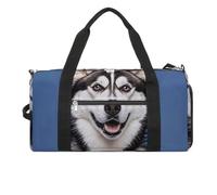Petit sac de sport avec compartiment à chaussures pour homme et femme, Husky Dog, Taille unique, Art Déco