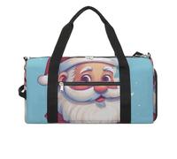 Petit sac de sport avec compartiment à chaussures pour homme et femme Motif baleine, Dessin animé Père Noël, Taille unique, Art Déco