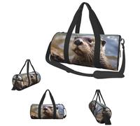Petit sac de sport avec compartiment à chaussures pour homme et femme Motif bouledogue français, Loutre jouant dans l'eau, Taille unique