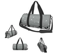 Petit sac de sport avec compartiment à chaussures pour homme et femme Motif lapin, Bébé panda amusant, Taille unique