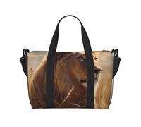 Petit sac de sport coloré avec compartiment à chaussures pour homme et femme, motif lion de prairie, taille unique, Lion des Prairies, Taille unique