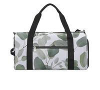 Petit sac de sport créatif de culture africaine avec compartiment à chaussures pour homme et femme, Feuilles d'eucalyptus., Taille unique, Art Déco