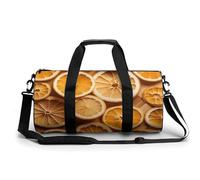 Petit sac de sport de voyage avec compartiment pour homme et femme - Musée du Louvre à Paris, Tranches d'orange, 17.7in/9in/9in