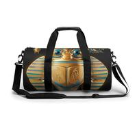 Petit sac de sport de voyage avec compartiment pour homme et femme, Scarabée égyptienne, 17.7in/9in/9in