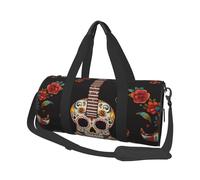 Petit sac de sport de voyage léger pliable avec bandoulière réglable, sac fourre-tout pour guitare, poivre, sucre, crâne, hôpital pour homme et femme