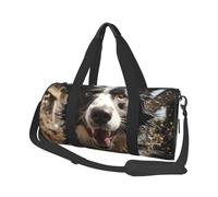 Petit sac de sport de voyage léger pliable avec bandoulière réglable, sac fourre-tout pour pasteur, border collie, hôpital pour homme et femme