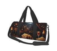 Petit sac de sport de voyage léger pliable avec bandoulière réglable - Sac fourre-tout pour soirée cinéma - Sac d'hôpital pour femme et homme