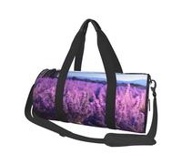 Petit sac de sport de voyage léger pliable avec bandoulière réglable, sac fourre-tout romantique lavande pour homme et femme