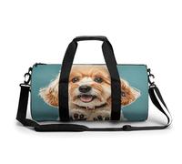 Petit sac de sport Husky avec compartiment à chaussures pour homme et femme, Lover Dog Paws, 17.7in/9in/9in, Art Déco