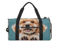 Petit sac de sport Husky avec compartiment à chaussures pour homme et femme, Lover Dog Paws, Taille unique, Art Déco