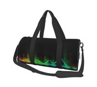 Petit sac de sport imperméable pour homme et femme - Motif pingouin mignon - Pour le sport et l'entraînement, Cool Music Sound Wave, Taille unique