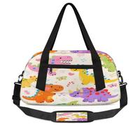 Petit sac de sport léger à motif de sucettes de dinosaure, pour garçons et filles, sac fourre-tout de nuit, sac de sport pour l'école, le sport, les soirées pyjama