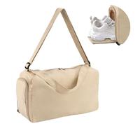 Petit sac de sport pour femme avec compartiment à chaussures et poche humide, sac de voyage léger pour homme et femme, sac à main de week-end, sport, yoga, natation, danse, kaki, One Size