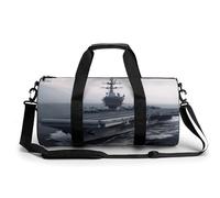 Petit sac de sport pour guitare avec compartiment à chaussures pour homme et femme, Porte-avion., 17.7in/9in/9in, Art Déco