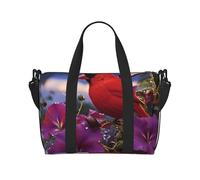Petit sac de sport violet Morning Glory - Sac de nuit avec compartiment à chaussures - Pour homme et femme, Purple Morning Glory, Taille unique