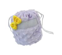 Petit sac de voyage ventilé pour animal de compagnie avec filet sur le dessus pour un transport facile et un nœud décoratif