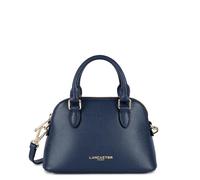 LANCASTER | Sierra Jia - Petit Sac demi lune Refente de Cuir de Vachette Grainé Bleu foncé
