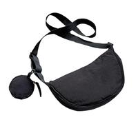 Petit sac en forme de - Hobo tendance demi-lune, construction en tissu haute densité, fermetures éclair compactes et robustes | Rangement compact multifonctionnel pour les festivals, les ave