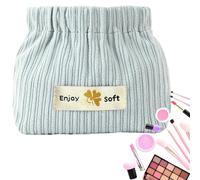 Petit Sac en Velours côtelé, Sac cosmétique en Velours côtelé, Petit cosmétique en Doux, Pochette de Rangement spacieuse, Sacs de Rangement Portables pour épingle à Cheveux, Bandeau