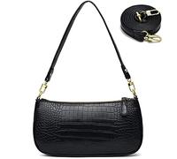 Petit sac fourre-tout à bandoulière pour femme, sac à main rétro classique, joli sac à main et sac à main, 0-1-Noir, Small