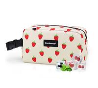 Petit sac isotherme pour le travail, l'école, les voyages, petit sac à déjeuner, sac à goûter isotherme pour adultes/enfants, mini glacière, petit sac à déjeuner pour yaourt (fraises)