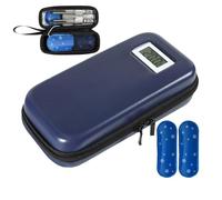 Petit sac isotherme pour , sac à médicaments compact avec éléments de refroidissement, bleu, Siehe Beschreibung, Voir description