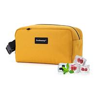 Petit sac isotherme pour travail, école, voyage, petit sac à déjeuner isotherme pour adultes/enfants, mini glacière, boîte à déjeuner congelable pour yaourt (jaune)