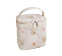 Petit sac isotherme - Tissu Oxford pliable pour nourriture pour bébé | Sac fourre-tout thermique brodé ours lapin déjeuner baagg | Transporteur de repas portable pour pique-nique, camping et extérieur
