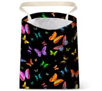 Petit sac poubelle de voiture à suspendre sans bouton-pression pour siège arrière de voiture mignon imprimé à une main Sacs poubelle accessoires de voiture - Sacs poubelle de voiture papillon