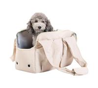 Petit sac pour chien - Sac de fenêtre de sécurité léger avec poches latérales - Boîte de transport pour petits chiens - Pour les voyages en voiture, le camping, la moto, le vélo, l'intérieur et