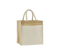 Petit sac shopping avec poche femme Westford Mill Beige TU