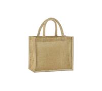 Petit sac shopping en toile de jute femme Westford Mill Beige TU