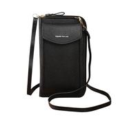 Petit sac telephone portable femme,Sac Téléphone Portable Femme Korean Fashion Capacité double couche portefeuille pour avec Bandoulière Réglable Mini Mini Sacoche Femme Bandoulière