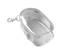 Petit sac transparent, sac portable avec porte-clés, sacs de câble de charge multifonctionnels avec fermeture à glissière, bouton de stockage de fournitures de poussière pour câbles de charge, casque