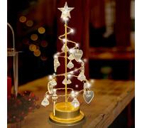 Petit Sapin de Noel Artificiel 33CM, Décoration Noel Personnalisé Intérieur,Lampes d'arbre de Noël Personnalisées 1-15 Noms Décoration Noel,Mini Arbre de Noël Decoration