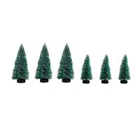 Petit Sapin Déco Enneigé, 5+7cm Assortis, 8 Pces