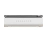 Petit scellant alimentaire sous vide avec fermeture automatique, rangement facile, texture plastique pour cuisine, économie d'espace, design portable, emballage sous vide domestique