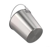 Petit seau à glace en acier inoxydable avec poignées pour servir des collations telles que des frites, des pépites de poulet, des frites et des boissons froides dans un bar ou un karaoké (1000 ml)