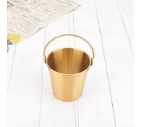 Petit seau à glace multi-usage avec poignées en acier inoxydable pour collations et boissons, 1800 ml, 1000 ml, 700 ml (1800 ml)