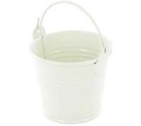 Petit seau décoratif en zinc - Blanc - 5,5 cm NA G