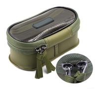 Petit seau en EVA pour le rangement des articles de pêche avec design épais, couvercle transparent, double construction robuste, résistant à la poussière et à l'eau