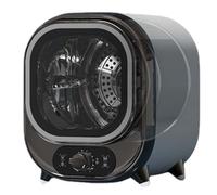 Petit sèche-linge à condensateur portable ventilé de 5 kg, parfait pour comptoir ou montage mural, compact, mini essorage capacité de charge de 0,8 kg, bleu élégant
