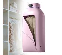 Petit Sèche-linge, Sèche-Linge Pliable Avec Sac de Séchage, Séchage chronométré, Deux Vitesses Réglables, Convient Aux Hôtels, Appartements, Camping-cars, Voyages, Dortoirs, Rose